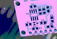 A negative image of a circuit board.